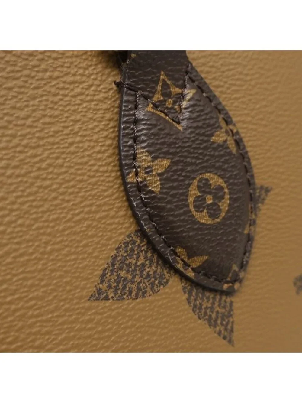Louis Vuitton Tote On The Go MM Monogram Canvas Reverse Gold Handbag